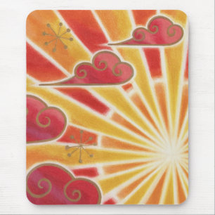 Senkrechtes Sonnenuntergangsmousepad Mousepad