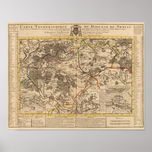 Senlis France Poster (Vorne)