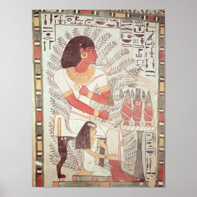 Sennefer sitzt mit seiner Ehefrau, aus Tomb Poster (Vorne)