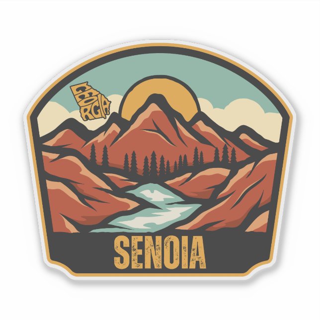 Senoia, Georgien Aufkleber (Vorderseite)