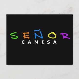SENOR CAMISA POSTCARD POSTKARTE