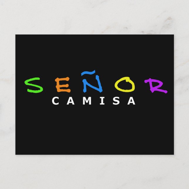 SENOR CAMISA POSTCARD POSTKARTE (Vorderseite)