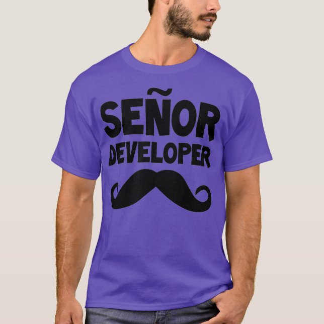 Senor Developer Funny Programmer Coding Software T-Shirt (Vorderseite)