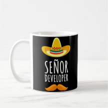 Senor Developer Sombrero und Mustache