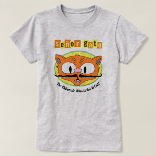 Señor Gato™ Die elegante Katze mit Schnurrbart! T-Shirt