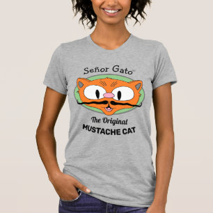 Señor Gato™ die originale Schnurrbart-Katze Cartoo T-Shirt