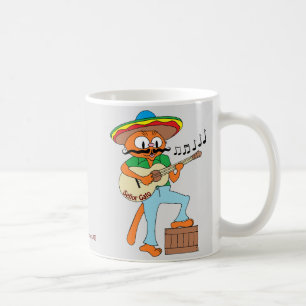 Señor Gato™ Singing Mexican Mustache Cat w/Guitar Kaffeetasse