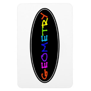 Señor geometrischer Foto-Magnet Magnet