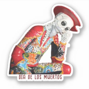 Señor Hombre Dia De Los Muertos Aufkleber