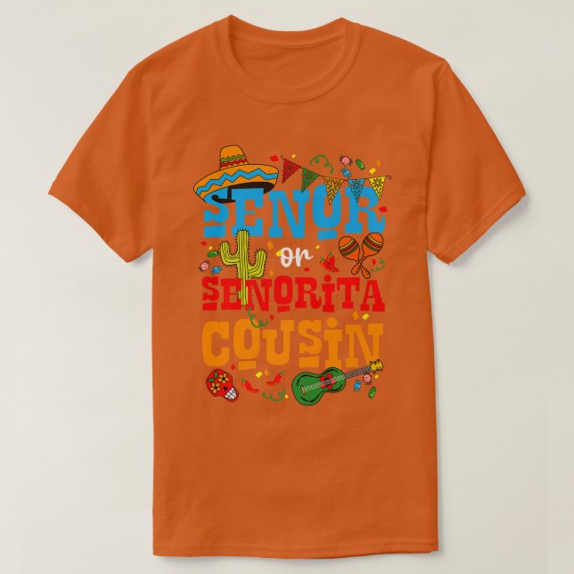 Senor- oder Senorita-Cousin als Geschlecht offenba T-Shirt (Design vorne)