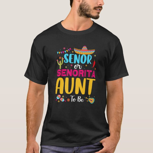 Senor- oder Senoritentante als mexikanisches Fiest T-Shirt (Vorderseite)