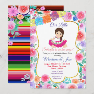 Senorita Fiesta Couple Dusche Party Einladung