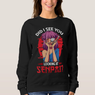 Senpai Bloody Girl Knife Eye Patch Patc Sweatshirt