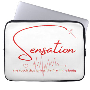 Sensation Pulse Herzlinie Laptopschutzhülle