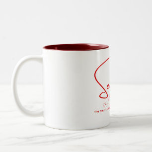 Sensation Pulse Herzlinie Zweifarbige Tasse