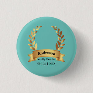 Sensational Laurel Leaf Best Happy Family Button