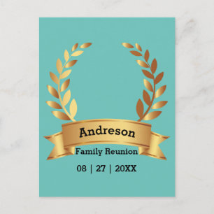 Sensational Laurel Leaf Best Happy Family Postkarte