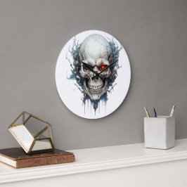 🕰️ 💀 sensationelle Skull Wall Clock 💀 🕰️ Große Wanduhr