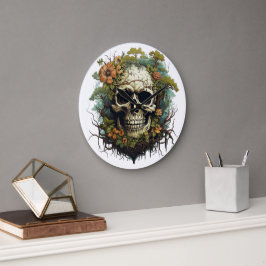 🕰️ 💀 sensationelle Skull Wall Clock 💀 🕰️ Große Wanduhr