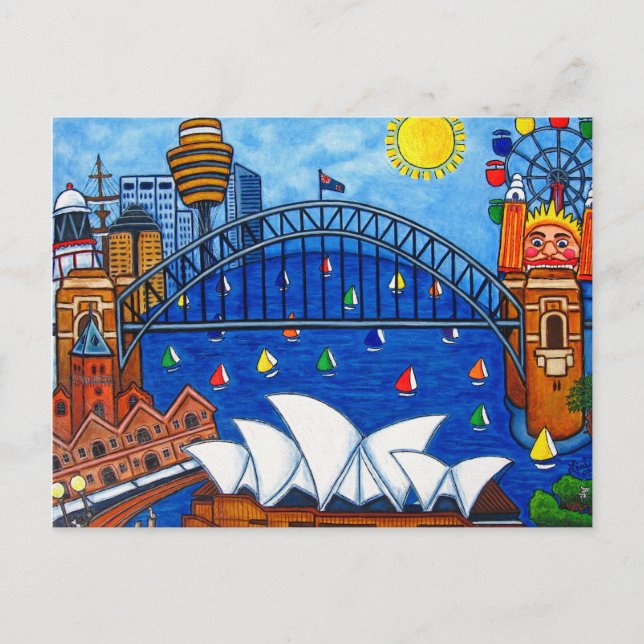 Sensationelle Sydney Post Card von Lisa Lorenz Postkarte (Vorderseite)