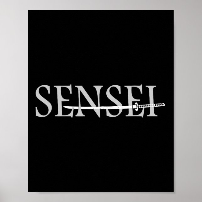 Sensei Martial Arts Coach Poster (Vorne)