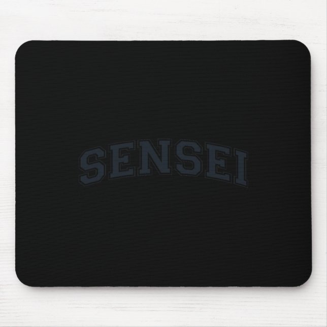 Sensei Martial Arts Teacher Karate Instructor - Bl Mousepad (Vorne)