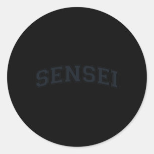 Sensei Martial Arts Teacher Karate Instructor - Bl Runder Aufkleber