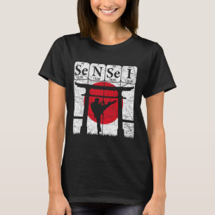 Sensei Periodensystem Elemente Martial Arts Japan T-Shirt