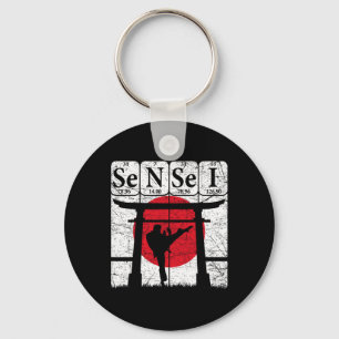 Sensei Periodensystem Elemente Martial Arts Japane Schlüsselanhänger