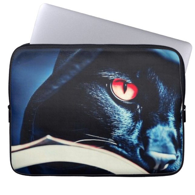 Sensenmann Cat Laptopschutzhülle (Vorderseite)