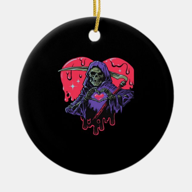 Sensenmann Classic Keramik Ornament (Vorne)