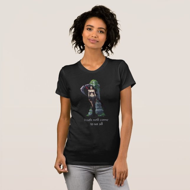 Sensenmann Girl T-Shirt (Vorne ganz)