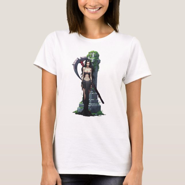 Sensenmann Girl T-Shirt (Vorderseite)