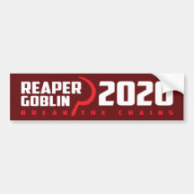 Sensenmann/Goblin 2020 Roter Autoaufkleber