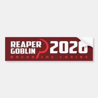 Sensenmann/Goblin 2020 Roter Autoaufkleber