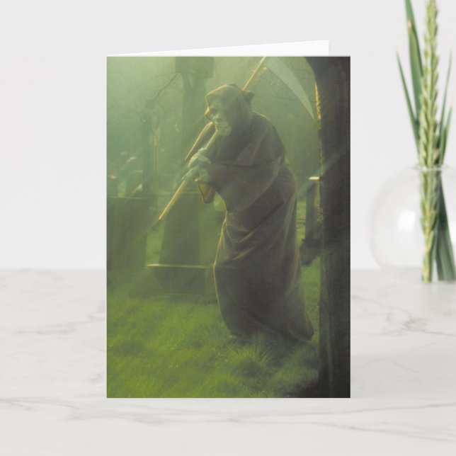 Sensenmann-Grußkarte Karte (Vorderseite)