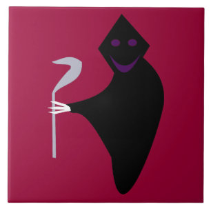 Sensenmann Halloween-Kachel Fliese
