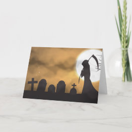 Sensenmann Halloween Karte