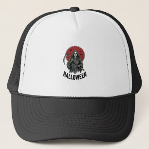 Sensenmann Halloween Vintage Gravur Kunst_1 Truckerkappe