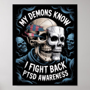 Sensenmann hat meine Dämonen wissen, dass ich psyc Poster