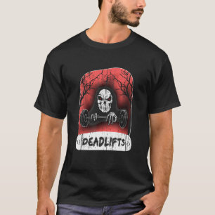 Sensenmann hebt Gewichte beim Kreuzheben Hantelsta T-Shirt
