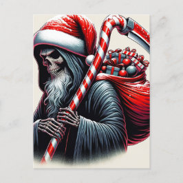 Sensenmann Horror Weihnachten Postkarte