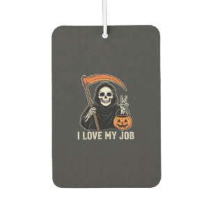 Sensenmann Ich Liebe Meinen Job Halloween-Design Autolufterfrischer