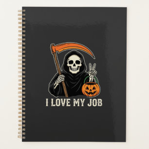 Sensenmann Ich Liebe Meinen Job Halloween-Design Planer