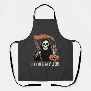 Sensenmann Ich Liebe Meinen Job Halloween-Design Schürze