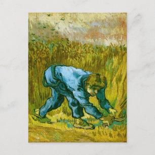 Sensenmann mit Sickle (nach Millet), Van Gogh Fine Postkarte