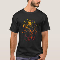 Sensenmann reiten ein böses Katzen Skelett Skull S