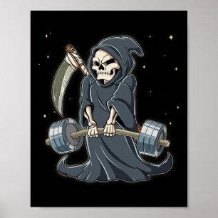Sensenmann-Turnhalle Gewichtstraining Deadlift Poster
