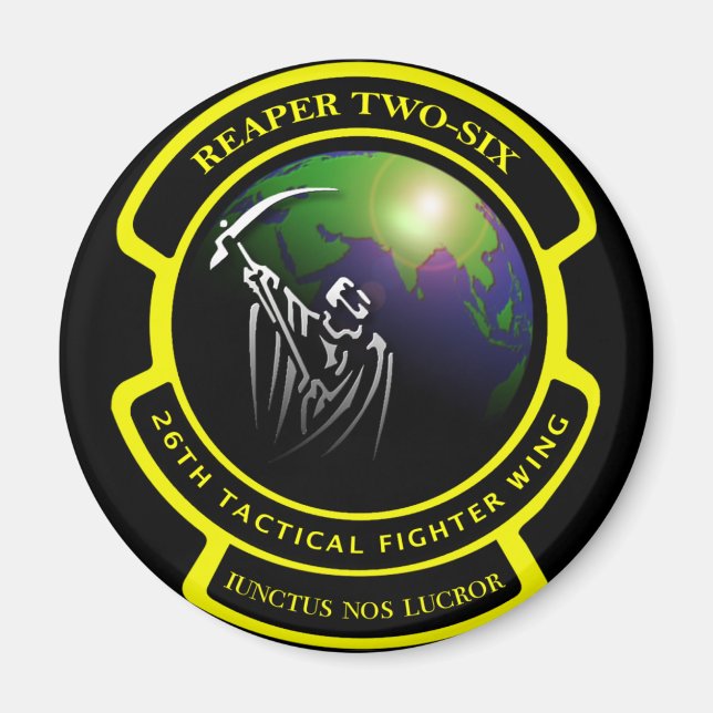 Sensenmann Zwei-Sechs-Magnet Magnet (Vorne)