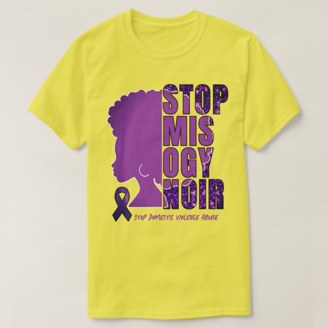 Sensibilisierung der Gewalt im Inland MISOGYNOIR T-Shirt (Design vorne)